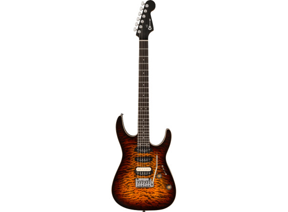 Charvel Pro-Mod Plus Dinky DK24 HSS 2PT EB QM Amber Tiger Eye Charvel Pro-Mod Plus Dinky DK24 HSS 2PT EB QM Amber Tiger Eye